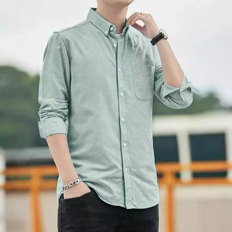 เสื้อเชิ้ตแขนยาวผู้ชาย รุ่น OXFORD ทำงานผู้ชาย