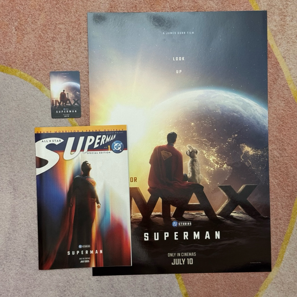 โปสเตอร์ ซุปเปอร์แมน คอมมิค Superman Comic พร้อมของครบเซ็ท – IMAX Thailand Exclusive