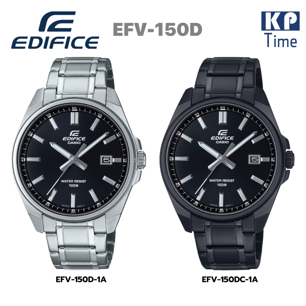 Casio Edifice นาฬิกาข้อมือผู้ชาย สายสแตนเลส รุ่น EFV-150D ของแท้ประกันศูนย์ CMG