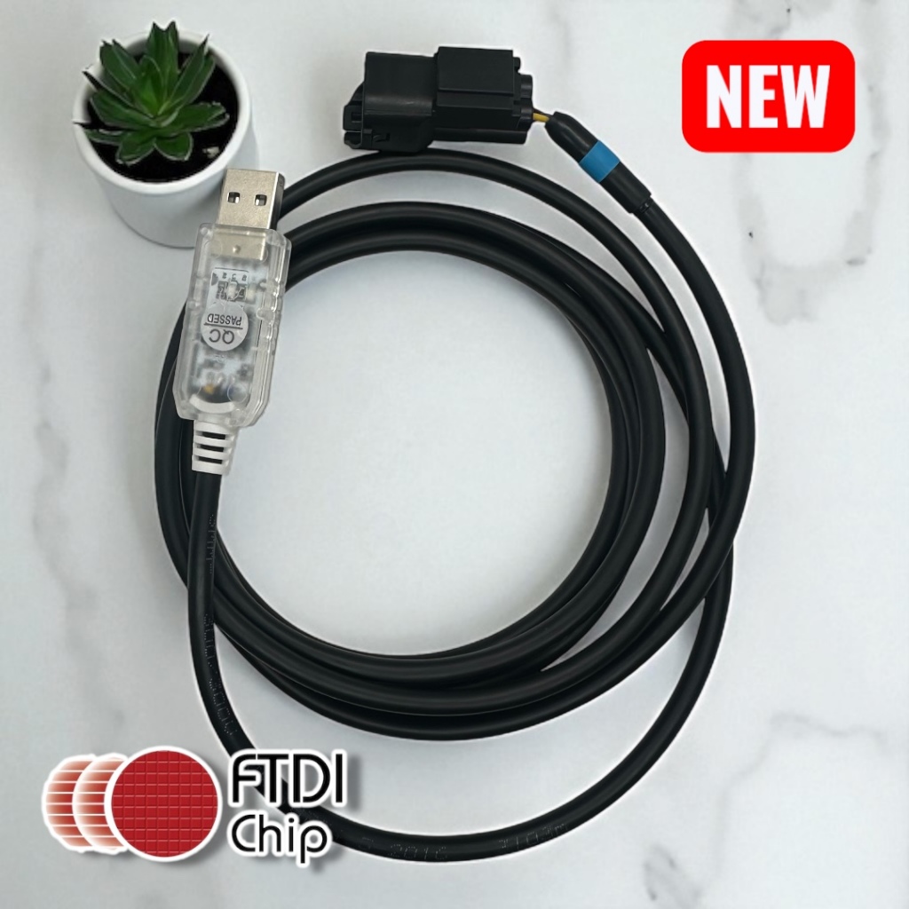 FTDI KLine สายรีแมพมีกันไฟย้อนดูเรียลไทม์ได้  S3-S4 เลือกความยาวได้