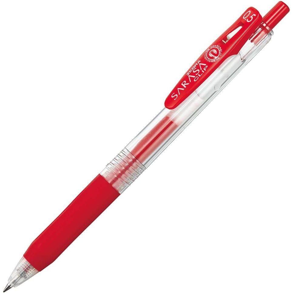 [Made in Japan]Zebra Gel Ballpoint Pen Sarasa Clip 0.5 Red 5 pens