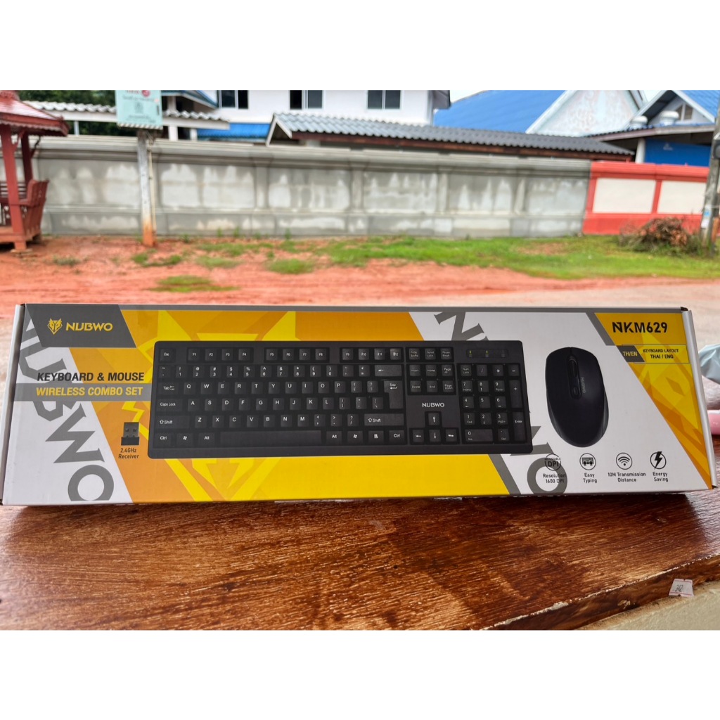คีย์บอร์ดและเมาส์ รุ่น NKM629 Keyboard & Mouse Wireless / Bluetooth Combo Set