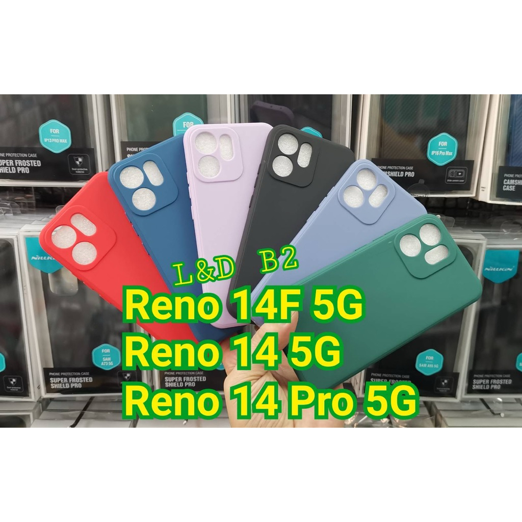 พร้อมส่ง Reno14 เคสtpuสีพื้น คลุมกล้องFor oppo Reno 14 5g Reno 14 F 5g Reno 14 Pro 5g Reno 14F 5G