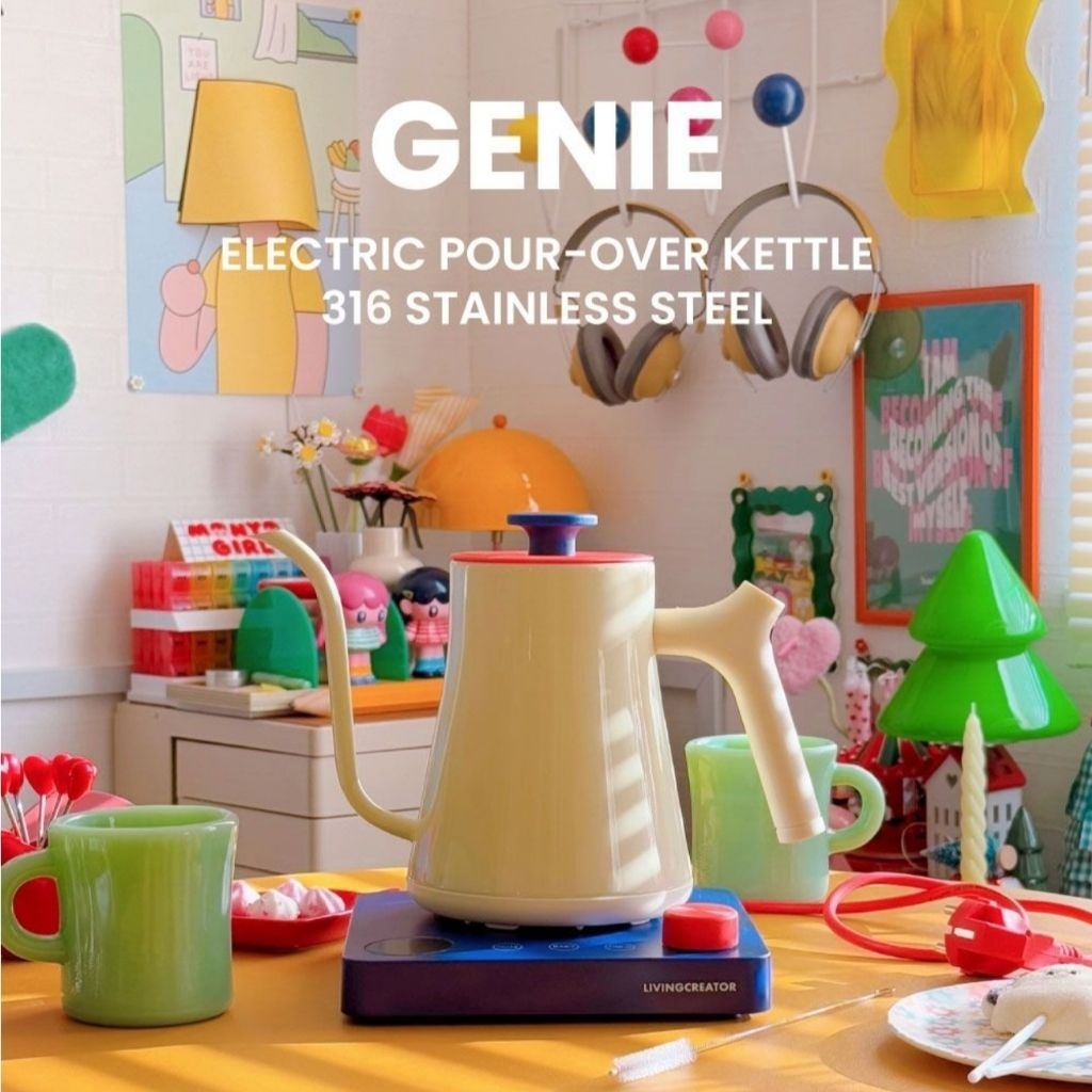 [🚀🚀พร้อมส่งในไทย🚀🚀] กาน้ำไฟฟ้า GENIE Electrical Kettle สุดคิ้ววว จาก [Living Creator]