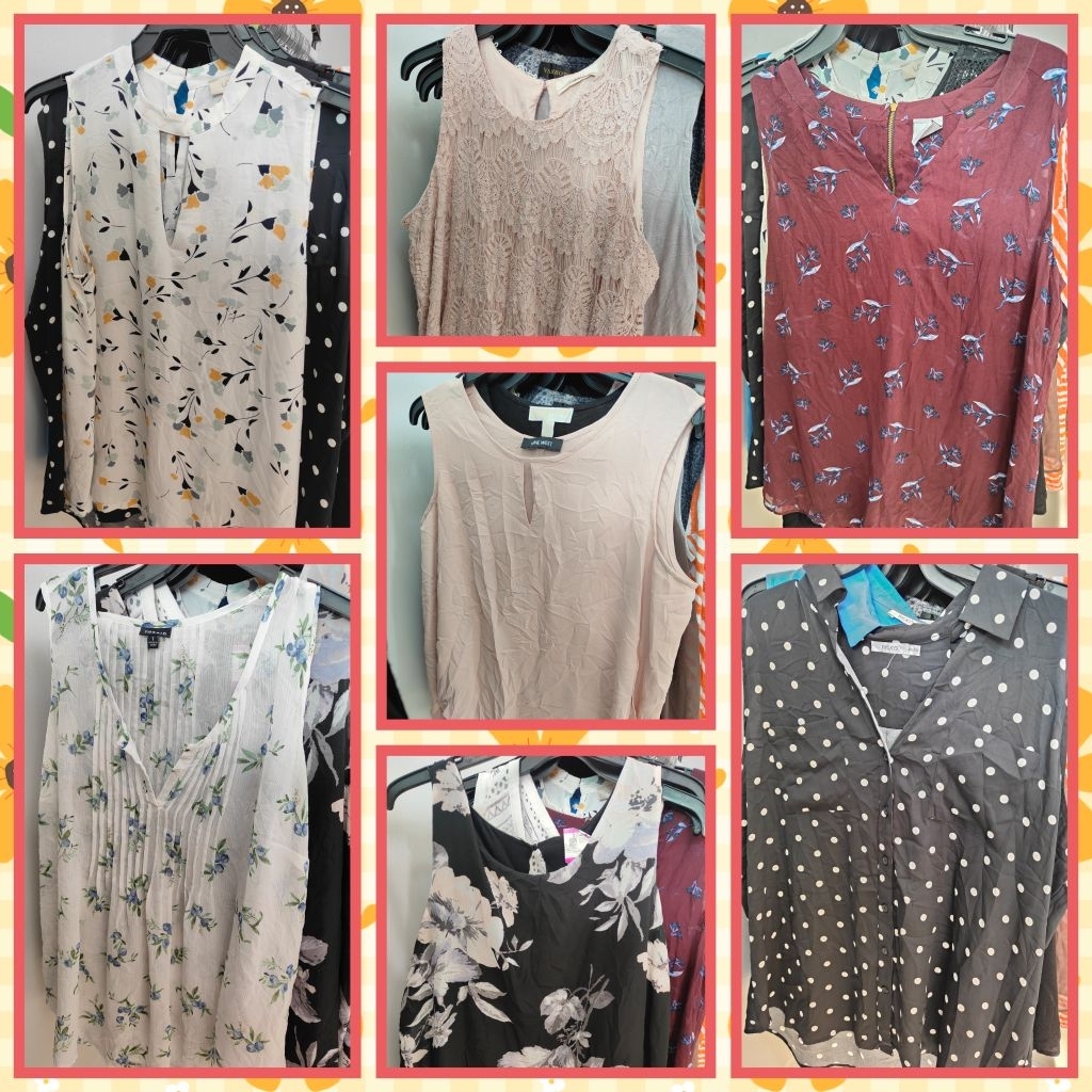 งานเสื้อกล้ามผู้ใหญ่ 100ตัว 500 ผ้ายืด, ผ้าซีฟอง,ผ้าคอตตอน  #แฟชั่นญี่ปุ่น  เกาหลี  us