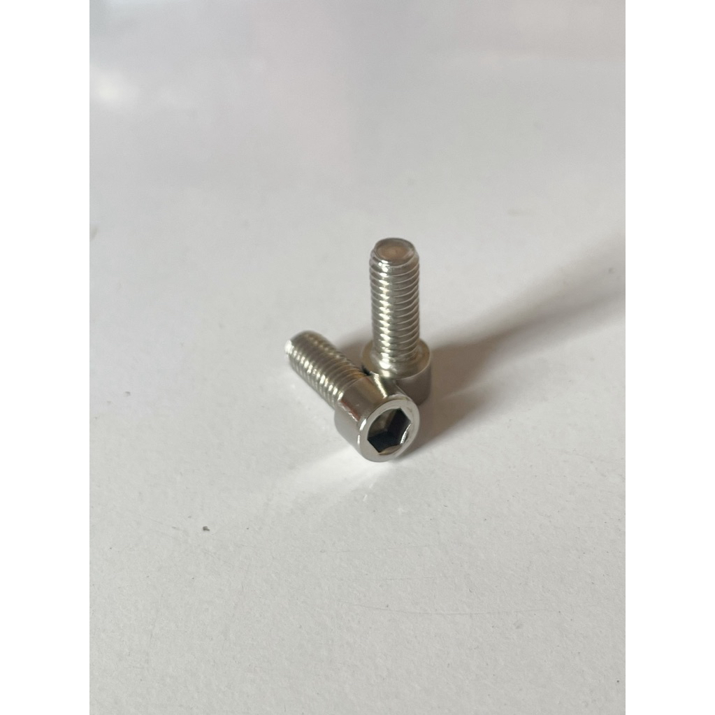 2 ตัว สกรูหัวจมหกเหลี่ยม Bolt นอตเกลียวมิล  M6x10 M6x12 6x18  M6x15 M6x16 6x20 Hex Socket Head Cap Screw พร้อมส่ง
