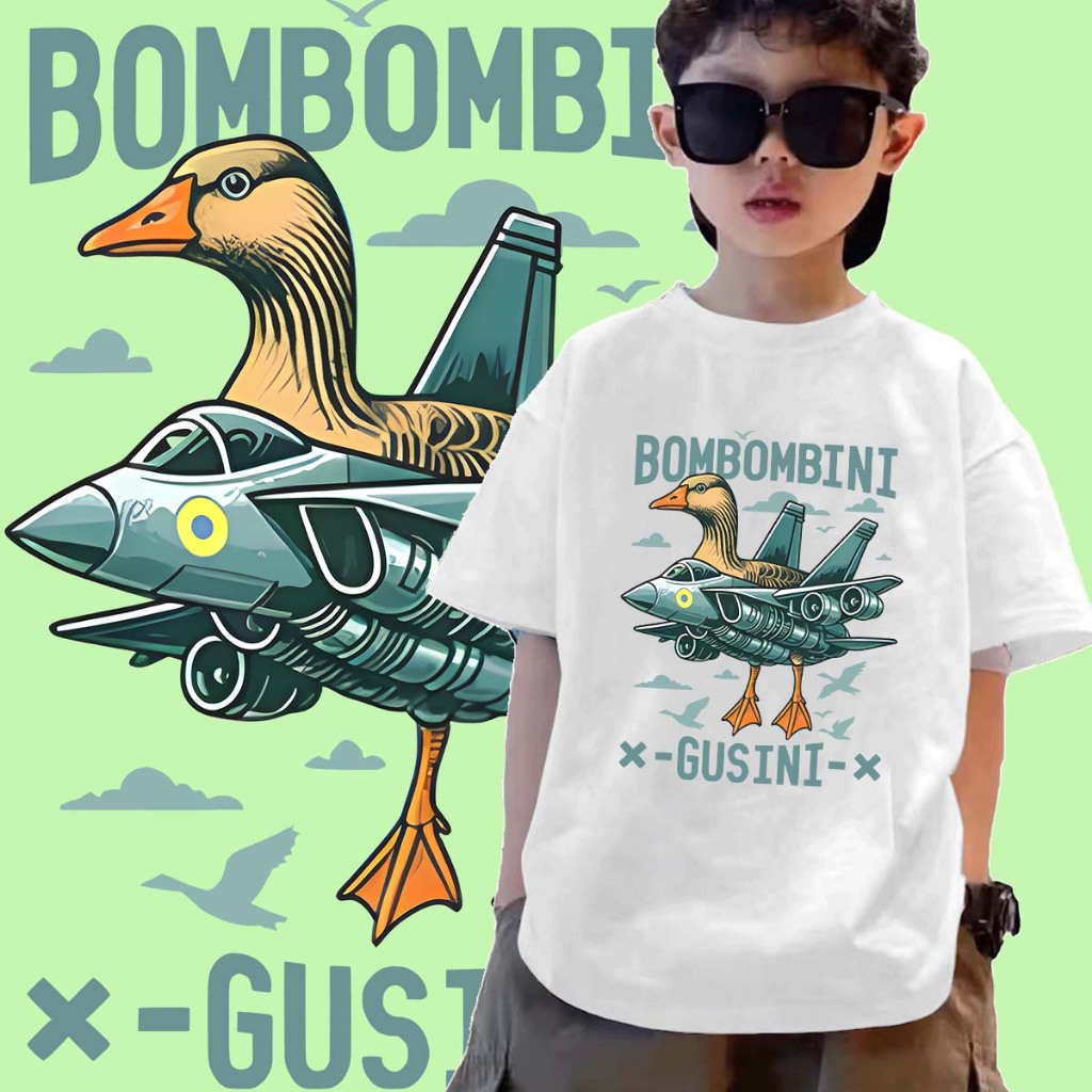 J-1361-SHORT  เสื้อยืดเด็ก ลายการ์ตูน BOMBOMBINT GUSINI ลายมาใหม่สวยเก๋มากๆ - รูปที่ 5