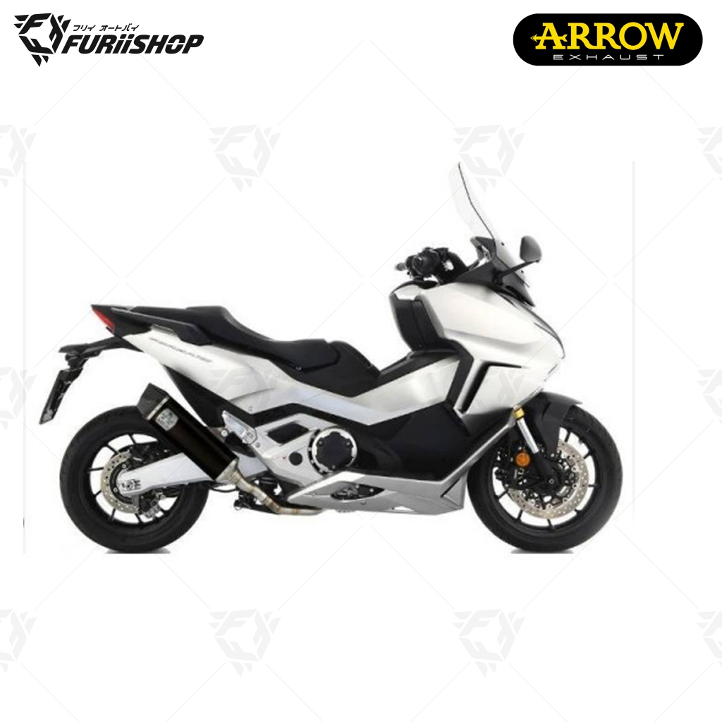 ท่อสูตร/ท่อแต่ง/ท่อไอเสีย Arrow Slip on Indy Black  : for Honda Forza750 2025