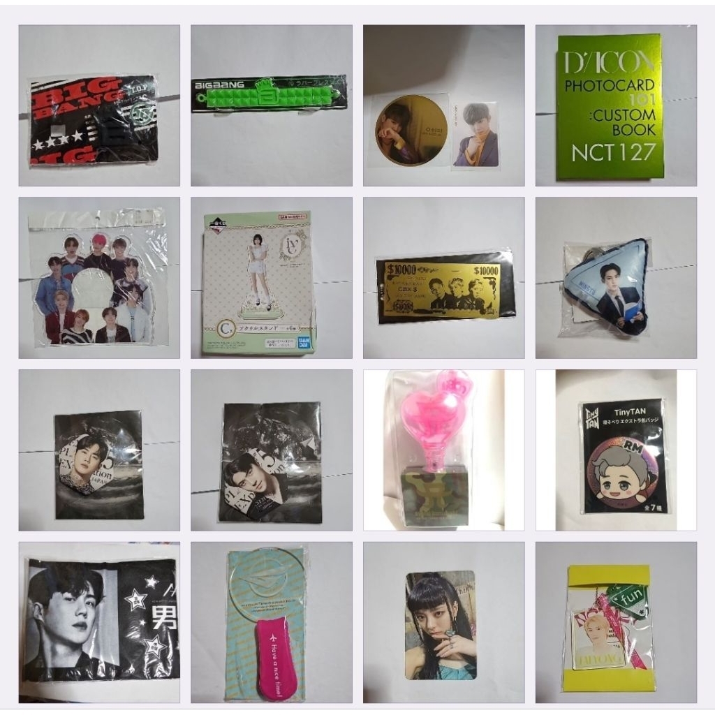 สินค้า แท่งไฟ พวงกุญแจ การ์ด Kpop Jpop มือสอง ราคาถูก สภาพดี ZB1 BTS Tinytan Straykids EXO BIGBANG S