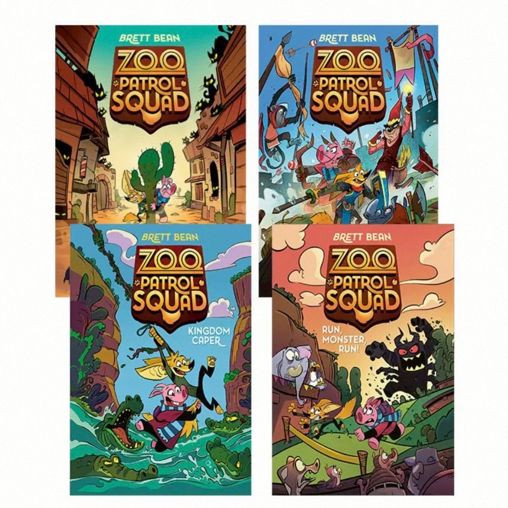 Zoo Patrol Squad: ชุด 4 เล่ม การผจญภัยสุดหรรษาที่เด็กๆ ต้องมีติดบ้าน!