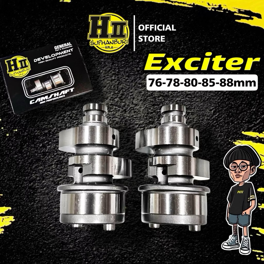 เฮงสุพรรณ🚸แคมซิ่ง4VฝาสูบExciter HII🚸(สเปค76-88mm.)