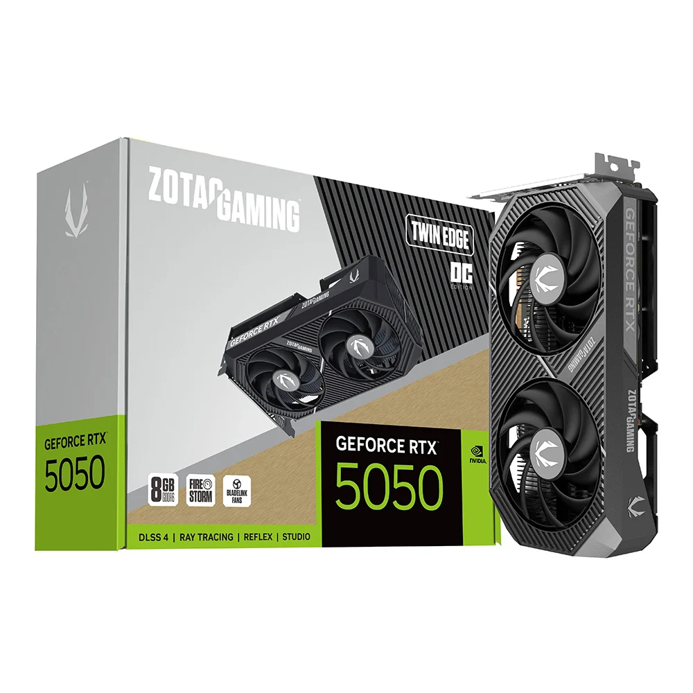 ZOTAC GAMING GEFORCE RTX 5050 TWIN EDGE OC - 8GB GDDR6 (ZT-B50500H-10M)