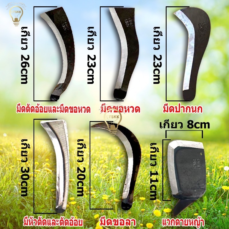 หัวมีดขอ มีดขอพร้า ( เฉพาะหัวมีด ) เหล็กSK-5 แท้100% พร้าขอทำสวนทำไร่เหมาะกับงานเกษตร สินค้าพร้อมส่ง