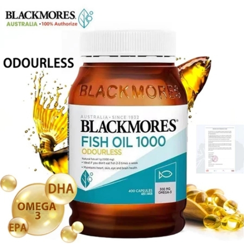 Blackmores fish oil 1000mg omega3 dha น้ํามันปลา สูตรเสริมความจำและสุขภาพหัวใจ