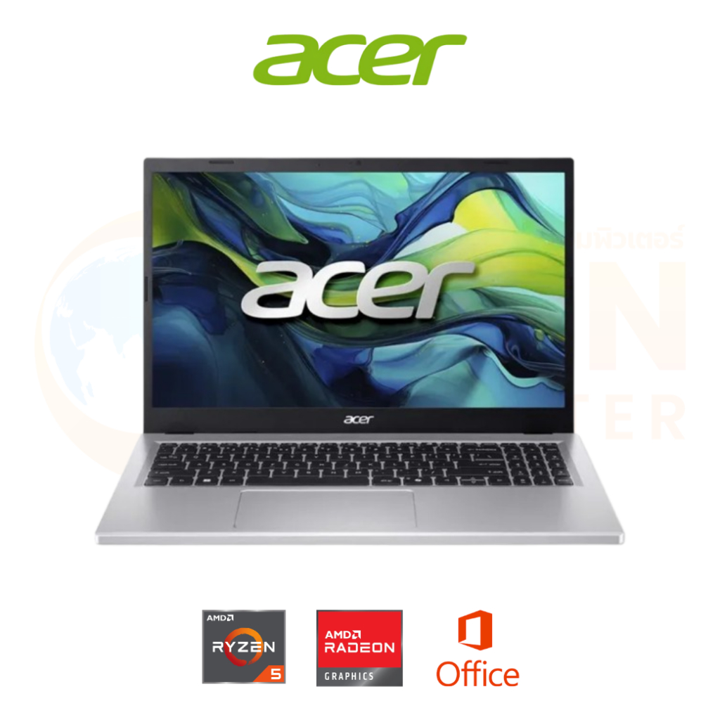 ACER ASPIRE GO 15 AG15-41P-R82G NOTEBOOK (โน้ตบุ๊ค) AMD RYZEN 5 7535HS / 16 GB / 512GB / WIN 11+OFF 