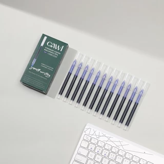 CAWL ปากกาเจล 0.5 มม. สีดำ สีแดง และสีน้ำเงิน หมึกแห้งเร็วความจุสูง เหมาะสำหรับนักศึกษาและสำนักงาน 1โหล/กล่อง(12ชิ้น)