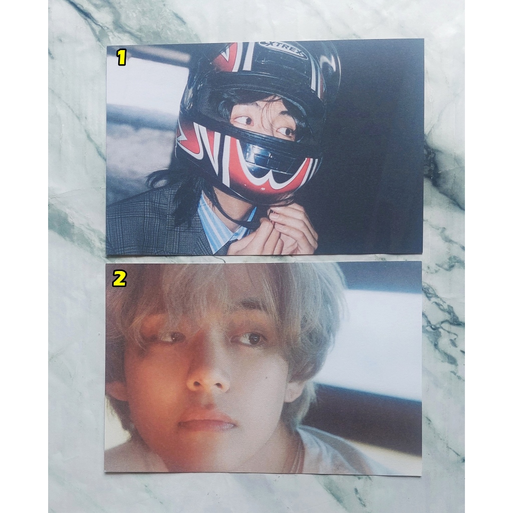 การ์ด Postcard ของแท้ จาก CD อัลบั้ม V ( BTS ) - Layover Album พร้อมส่ง Kpop Card Taehyung