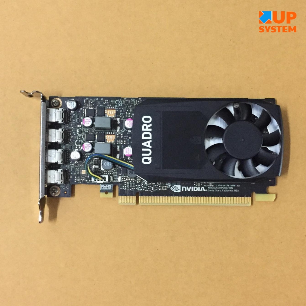 NVIDIA QUADRO P1000 / Low-Profile / 4GB /GDDR5 /128-bit (การ์ดจอมือสอง)