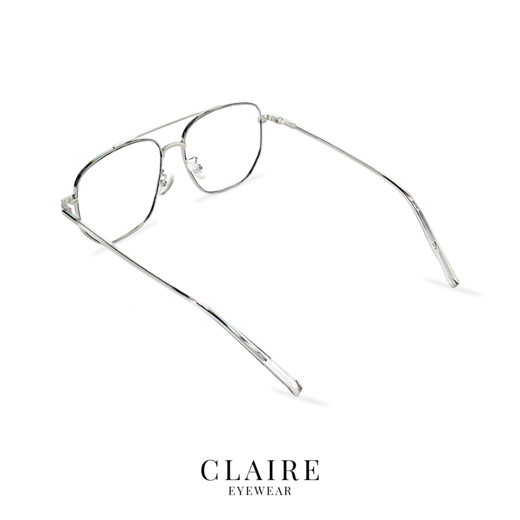 CLAIRE نظارة فلتر أزرق Luna Silver بدون نظر — صورة 6