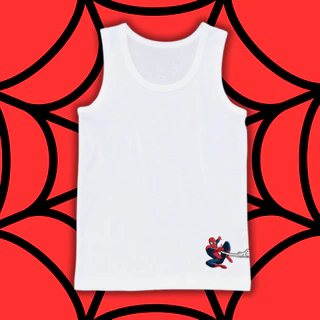 เสื้อกล้ามเด็ก เสื้อซับในลายสไปเดอร์แมน spiderman ลายสวย ผ้านุ่มใส่สบายซักแล้วไม่ยับ 10-50 กิโล S-3XL #เสื้อกล้าม