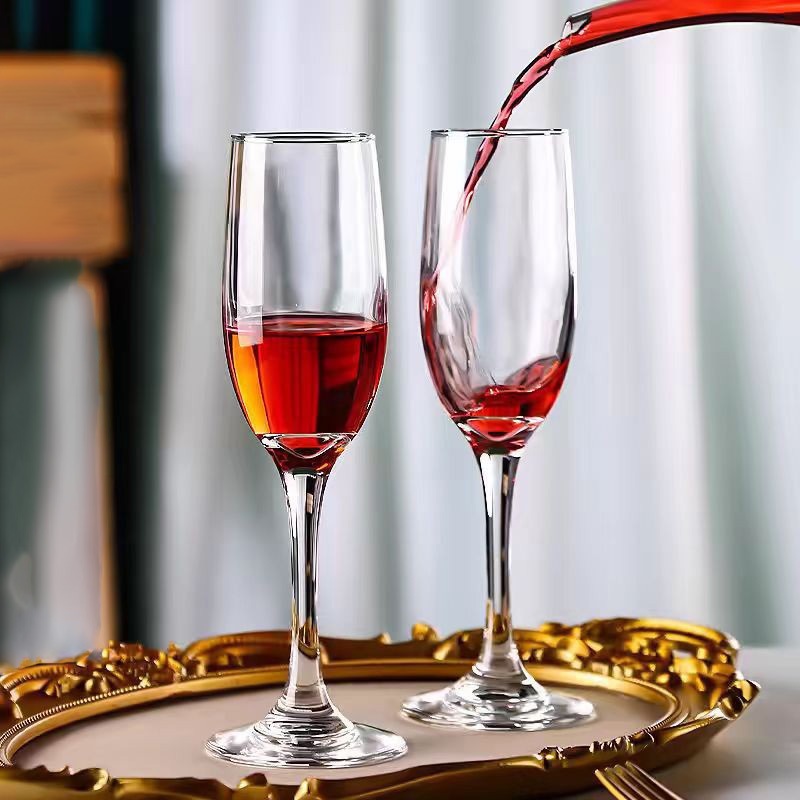 แก้วไวน์ขาว แก้วแชมเปญใส CHAMPAGNE  สวยหรูหรา ขนาด185-190 ml