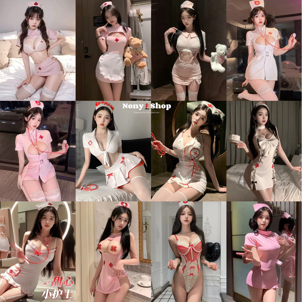 ชุดพยาบาล คอสเพลย์ ชุดนอนไม่ได้นอน ชุดนอนเซ็กซี่ 💉รุ่น RT PP022 รวมฮิตพยาบาล🚑พร้อมส่ง ถูกที่สุด