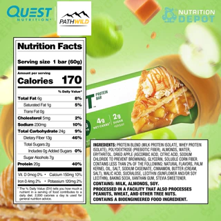 Quest Protein Bar โปรตีนบาร์ รสชาติหลากหลาย โปรตีนสูง คาร์โบไฮเดรตต่ำ ปราศจากกลูเตน เป็นมิตรกับคีโต