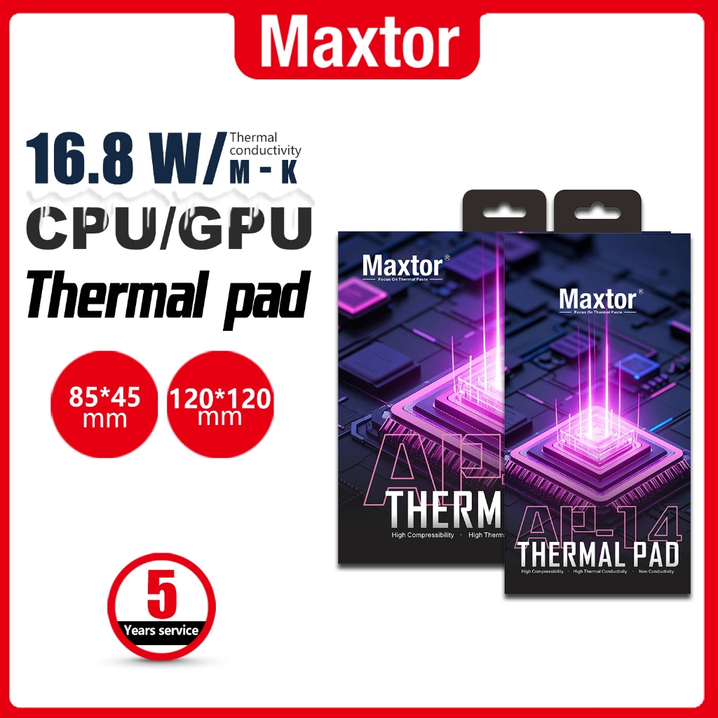 Maxtor thermal pad 16.8w/mk laptop/phone/ssd/cpu/gpu/heatsink thermal pad