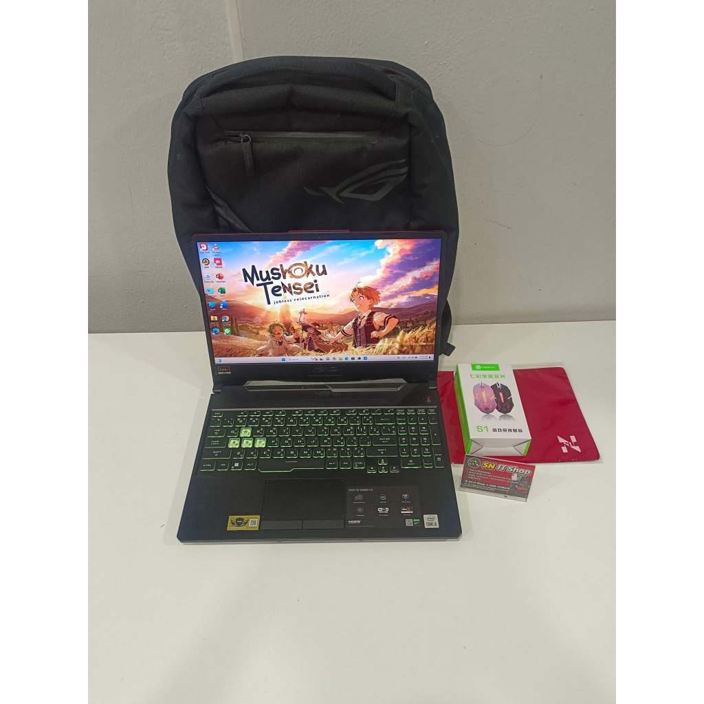 ASUS TUF F15 สเปค Intel Core i5-10300H RAM 8 GB SSD M.2 512GB NVIDIA GeForce GTX 1650 จอ 144 Hz ลงโป