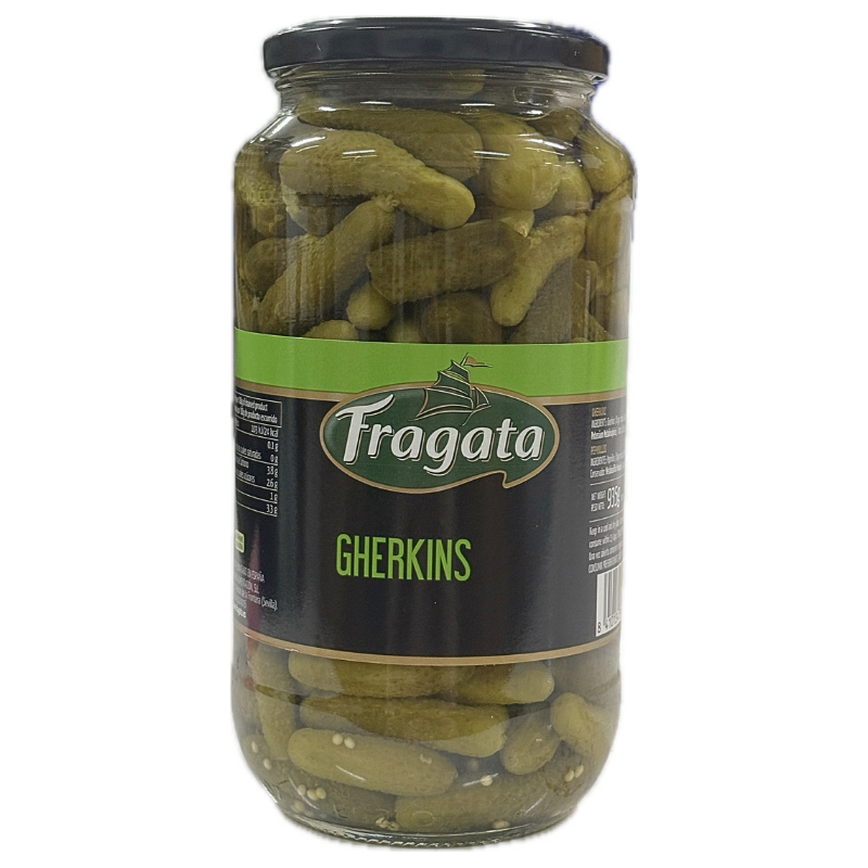 ฟรากาตา แตงกวาดอง 935 กรัม - Whole Gherkins in Brine 935g Fragata brand