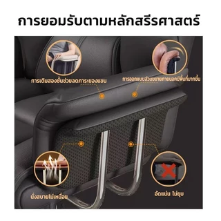 เก้าอี้คอม เก้าอี้สำนักงาน หมุนได้360° ปรับนอนได้ ปรับสูงต่ำได้ รับน้ำหนักได้สูง200kg