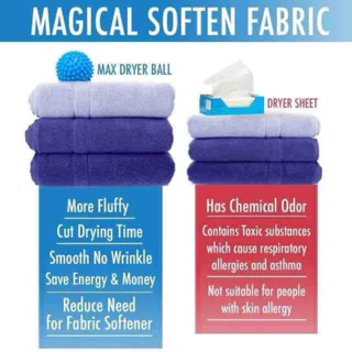 DRYER BALLS 🔵🔵 ลูกบอลซักผ้าถนอมผ้า ลูกบอลซักผ้า ผ้าไม่พันกัน นุ่มและแห้งไว โดยไม่ใช้สารเคมี #ของแท้