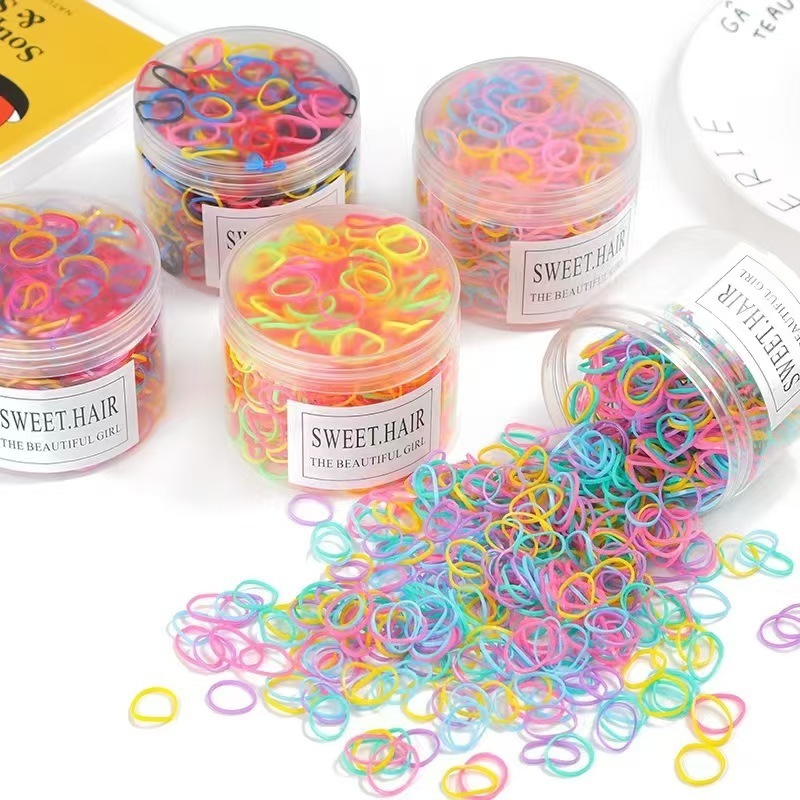 ยางรัดผม หนังยาง500 เส้น จากไทย ยางมัดผมสีดำนักเรียน ยางมัดผมยืดหยุ่นสูง เหนียวทนทาน ไม่ขาดง่าย