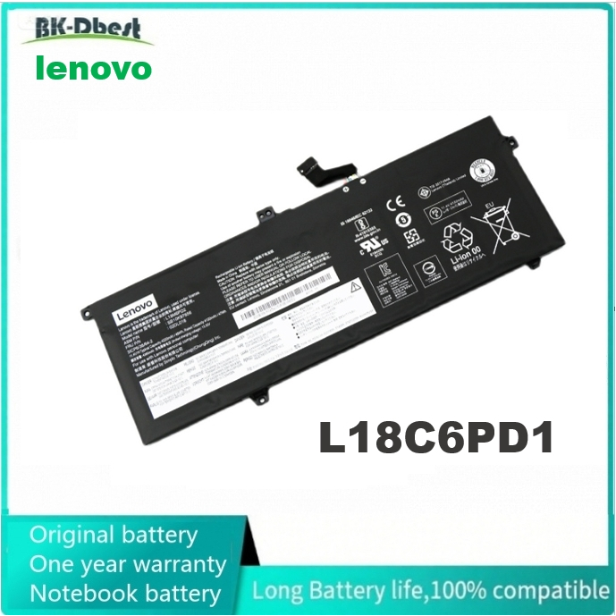 E9 แบรนด์ใหม่ที่เข้ากันได้ Lenovo Thinkpad X13 X390 X395 แบตเตอรี่ L18c6pd1 L18d6pd1 แบตเตอรี่แล็ปท็