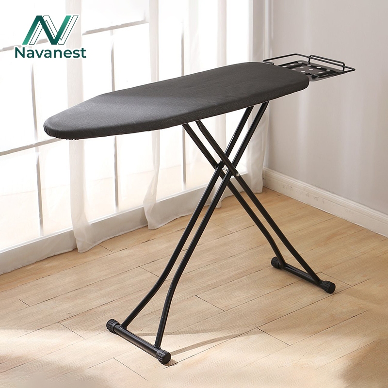 Navanest โต๊ะรีดผ้า โต๊ะรองรีด โต๊ะรีดผ้าพับได้140*38*84cm หนัก300kgก็ไม่สั่นไหว ปรับความสูงได้7ระดับ มั่นคงขึ้น รีดสบาย
