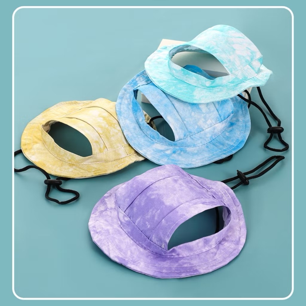 หมวกกันแดดปรับไซส์ได้สำหรับสุนัขและแมว ป้องกันUV ระบายอากาศดี ราคา ถูกที่สุด ดีลบีเคเค แกลเลอรีภาพที่ 8