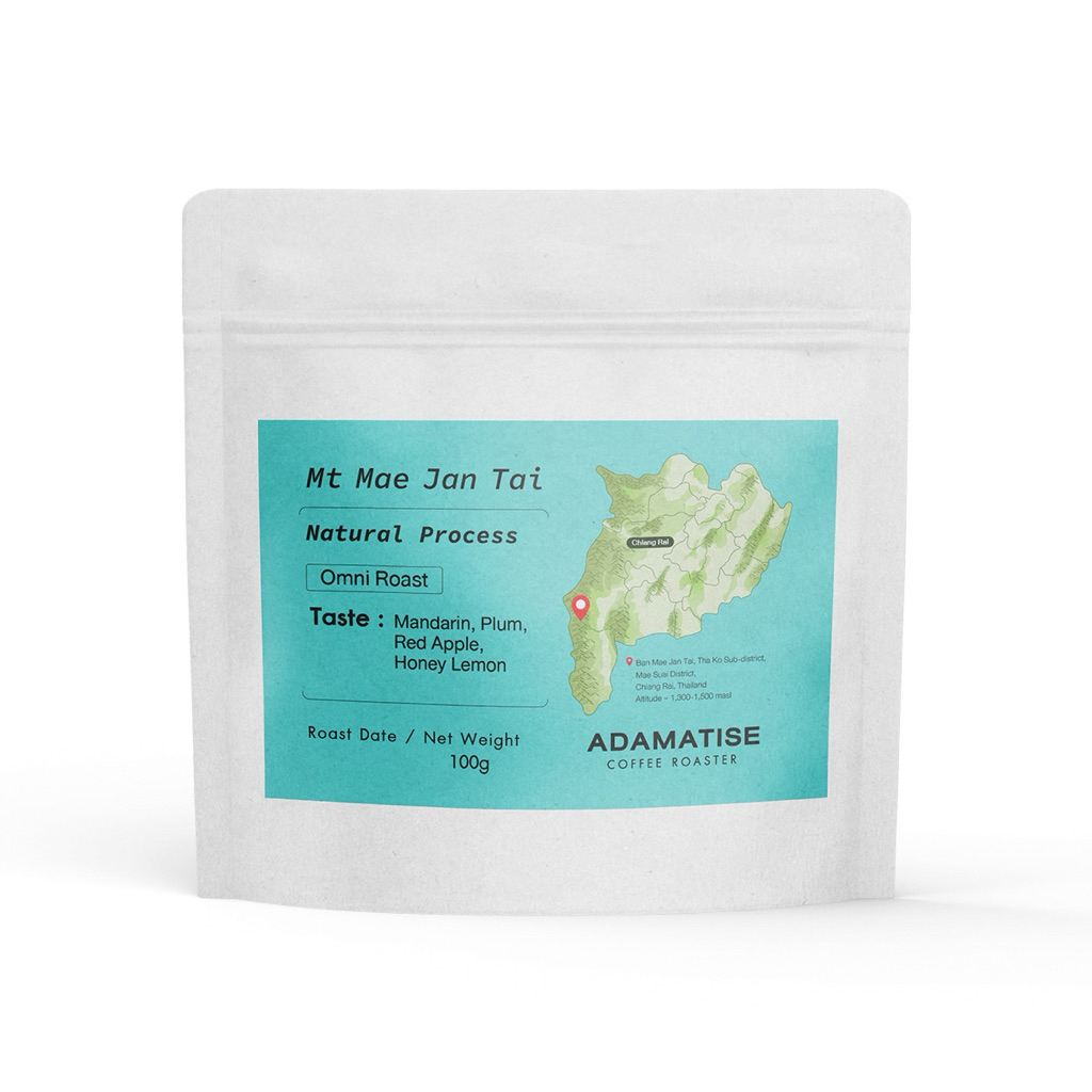 เมล็ดกาแฟคั่ว MT MAE JAN TAI แม่จันใต้ NATURAL Process | Adamatise Coffee Roaster