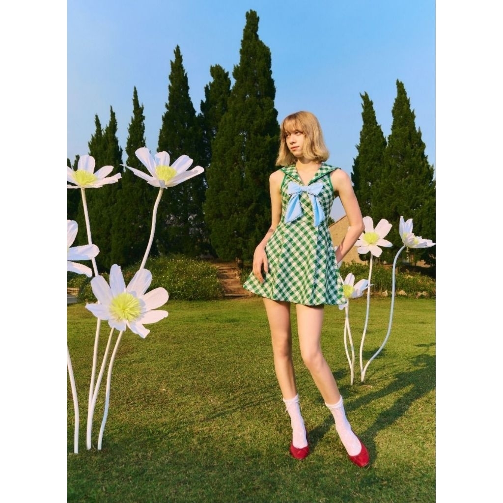 🥗FF0933 - Lost In France Mini Dress(M)🦖