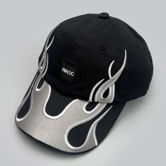[HERMANZ] หมวกแฟชั่นแนวสตรีท หมวกลายไฟ WASC CAP