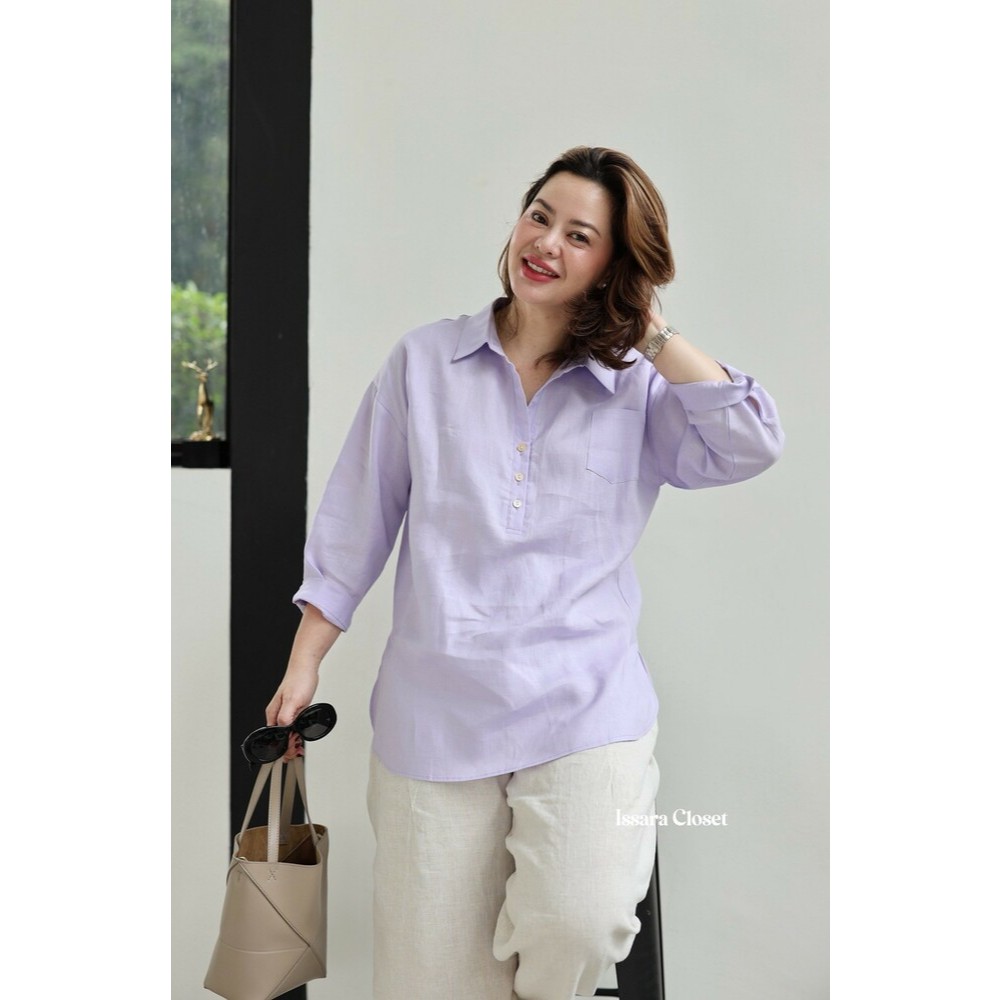 รวมเสื้อลินินรุ่น Long Doo ทุกสีทุกลายทุกไซส์