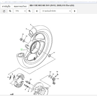 ล้อแม็กหลัง ขอบ 14 นิ้ว สีดำ รุ่น FINO FI MIO