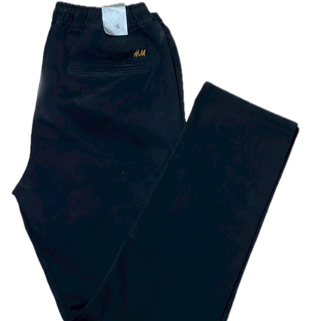 กางเกงขายาว ขาทรงกระบอก HM Jogger Pants งานผ้ายืด รุ่นขาปล่อย ใส่ได้ทั้งชายและหญิง