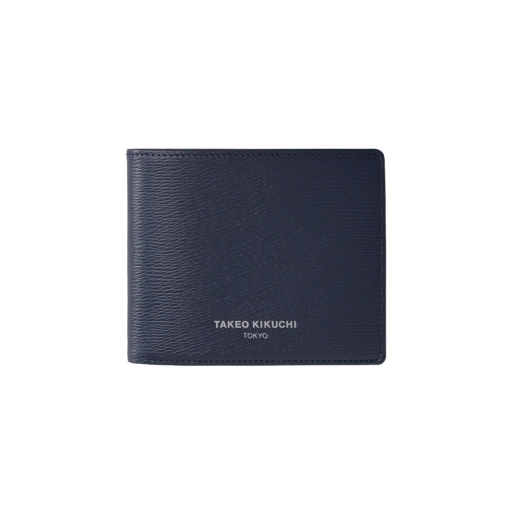 TAKEO KIKUCHI กระเป๋าสตางค์ใบสั้น NAVY NAMI WALLET