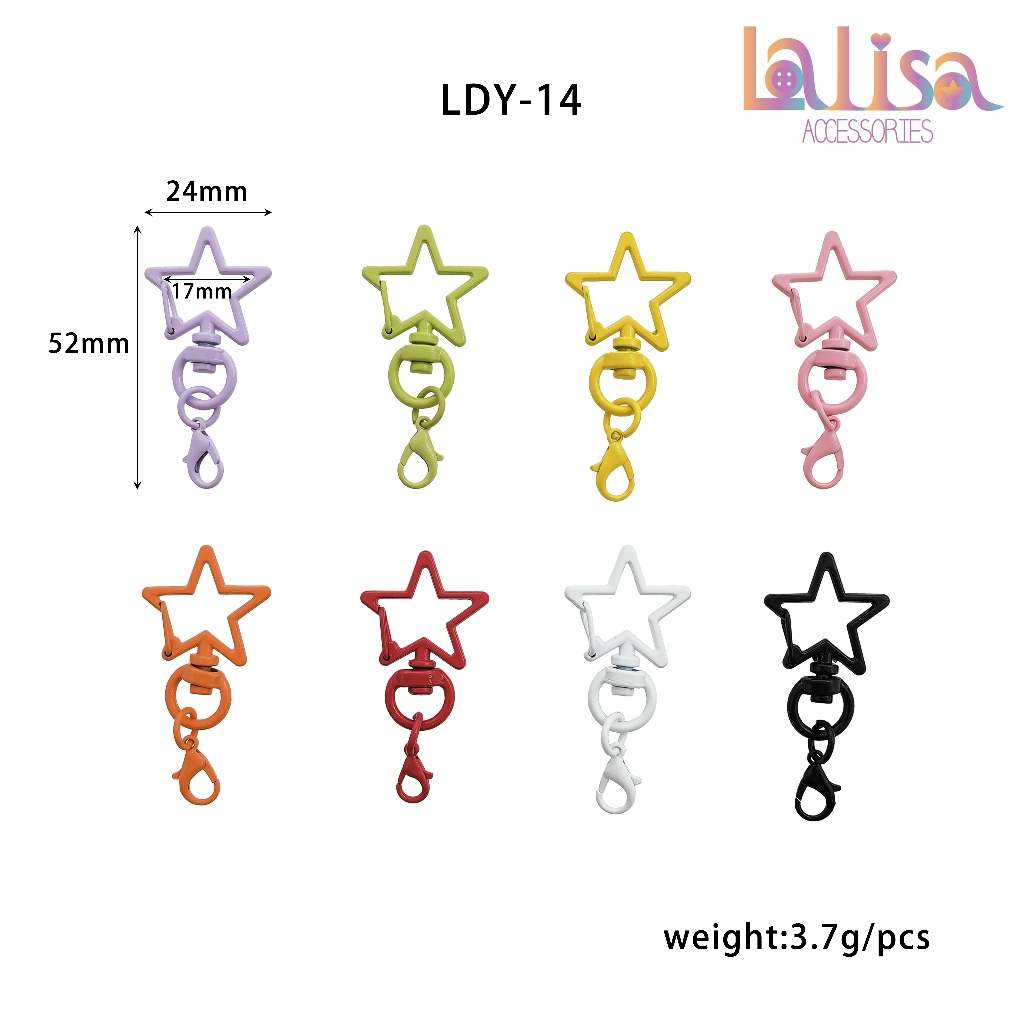 พวงกุญแจหัวตะขอรูปดาว alloy keychain LDY-14