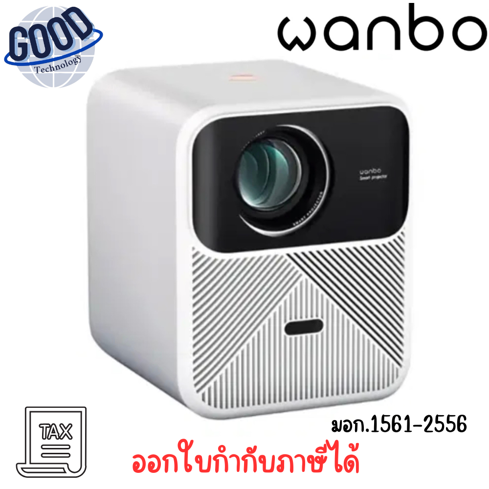 Wanbo TT Projector โปรเจคเตอร์พกพา 1080P ความสว่าง 650 ANSI lumens สีดำ