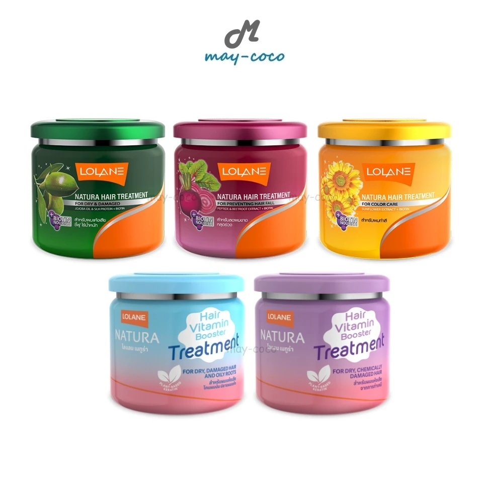 ถูก/แท้/มีไลฟ์ ทรีทเมนท์ Lolane Natura Hair Treatment โลแลน ครีมหมักผม บำรุงเส้นผม ลดผมเสีย หลุดร่วง ทำสี ผมนุ่มลื่น