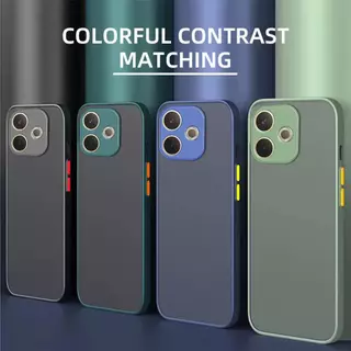 เคสขอบสีหลังด้าน สำหรับ Oppo A6Pro Reno14 Pro Reno14F A5I A5 A5x A5pro A3 A3X A79 Reno11F เคสกันกระแทก