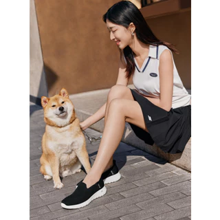 Skechers สเก็ตเชอร์ส รองเท้าผู้หญิง Women GOwalk Joy GOwalk Shoes - 124641-BKW - Air-Cooled Memory Foam