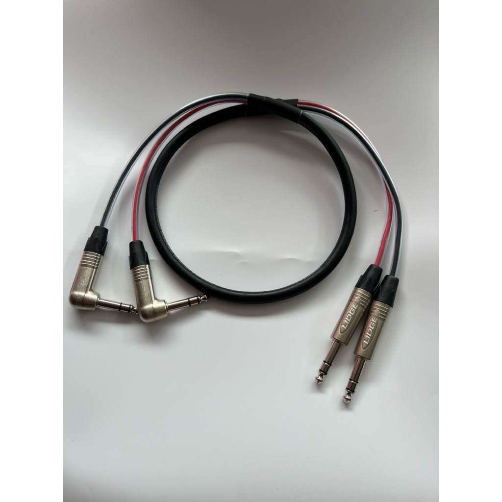 สายtrs ตรง2-งอ2 ทำจากสายมัลติคอร์2คอร์ของDynacomหัวLidgeทั้งชุด ราคาถูก Shopee Lazada