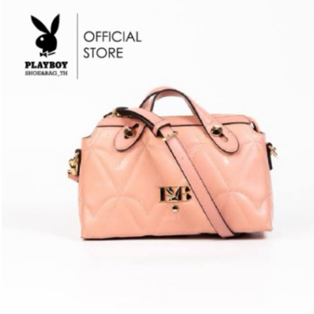 กระเป๋า Playboy สีชมพู น่ารัก ใหม่ มือ 1